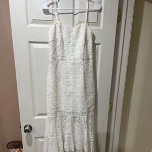 White bridal shower dress